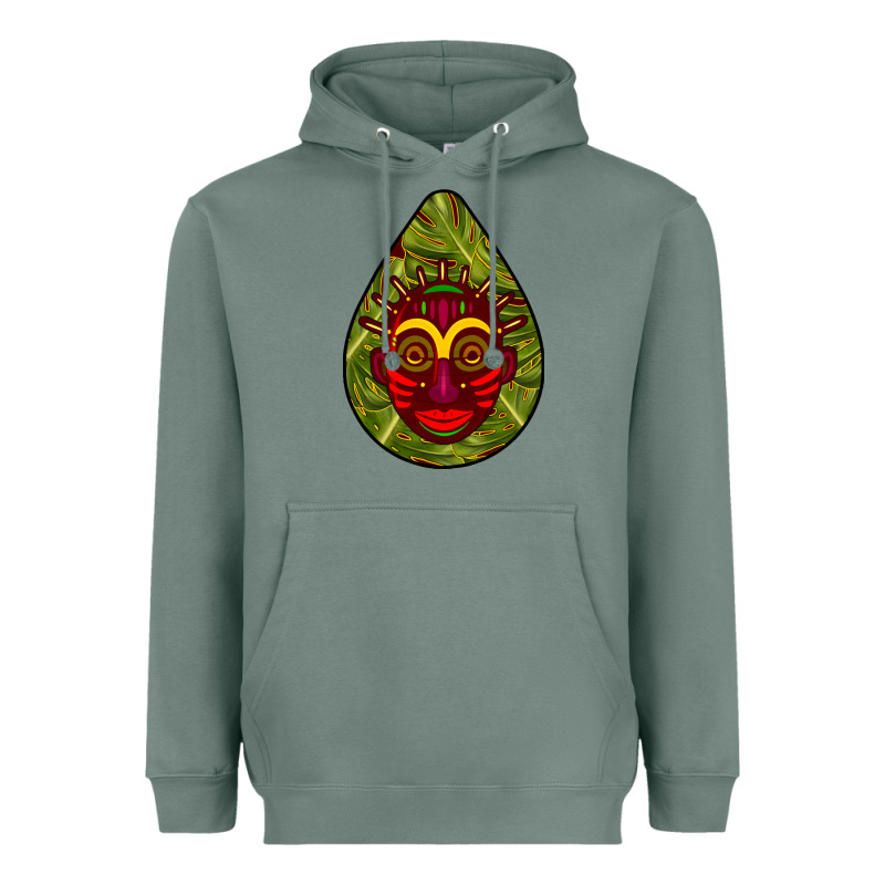 African Masks Teardrop  7 Heavyweight Hoodie by BundleAndBundleShop | Teevron