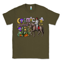 Army Green cosmic cowgirl Classic Tee - SublimationCraftShop