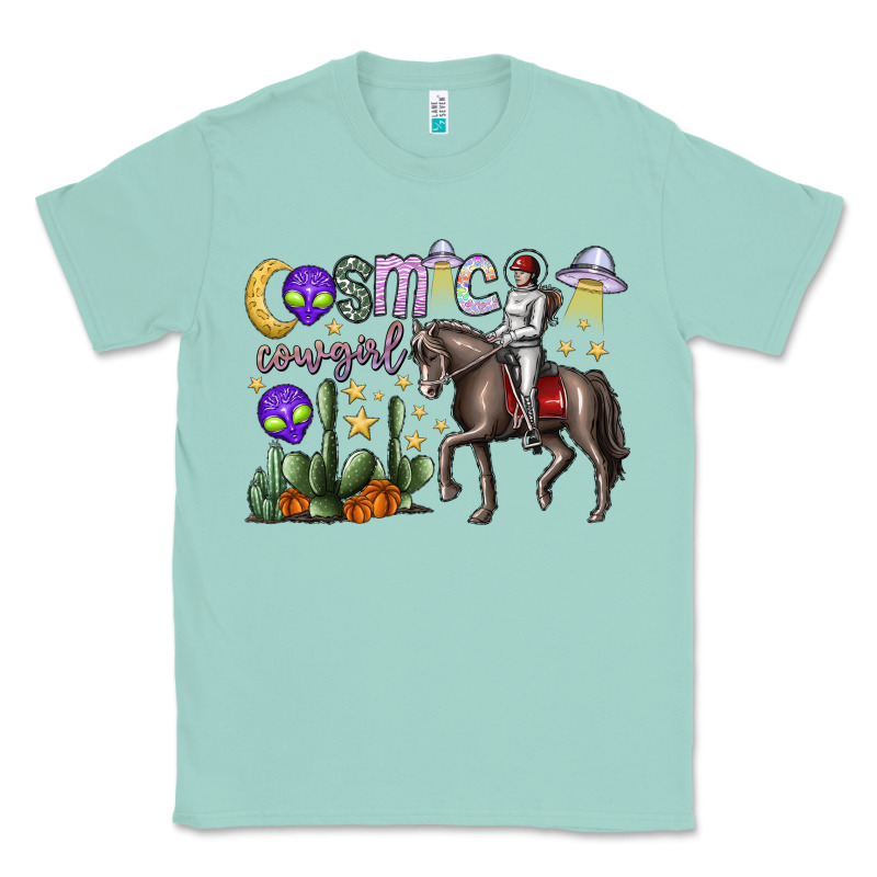 Cosmic Cowgirl Classic Tee by SublimationCraftShop | Teevron