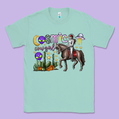 Cosmic Cowgirl Classic Tee Designed By Sublimationcraftshop