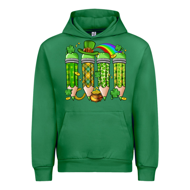 St. Patrick's Day Teacher Pencils Urban Hoodie by Artiststas | Teevron