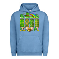 Pigment Pebble Blue st. patrick's day teacher pencils Urban Hoodie - Artiststas
