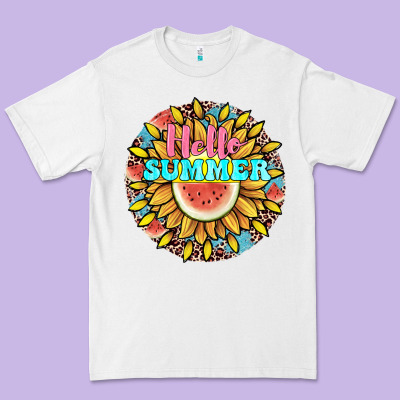 Hello Summer Premium Tee Designed By Jahusdesignshop