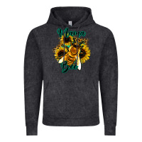 Vintage Black Leopard Sunflower Western Mama Bee Vintage Hoodie - Bettercallsaul