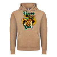 Vintage Coffee Leopard Sunflower Western Mama Bee Vintage Hoodie - Bettercallsaul