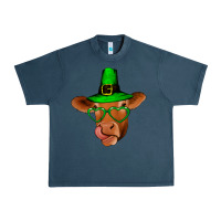 Midnight Navy St Patricks Day Cow Urban Heavy Tee - Bettercallsaul
