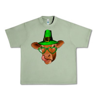 Oil Green St Patricks Day Cow Urban Heavy Tee - Bettercallsaul