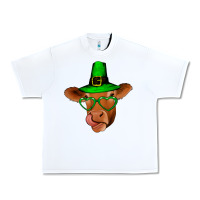 White St Patricks Day Cow Urban Heavy Tee - Bettercallsaul