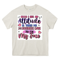 Cream small business Heavy Core Tee - MaliasSmallBusiness