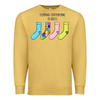 Antique Gold Titi Pretty Art Being Different Is Cool Premium Sweatshirt - CowhideDigitalArt