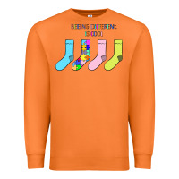 Carrot Titi Pretty Art Being Different Is Cool Premium Sweatshirt - CowhideDigitalArt