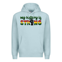 Blue Mist My history is strong Premium Hoodie - FaDigitalArtStudio