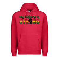 Cardinal My history is strong Premium Hoodie - FaDigitalArtStudio