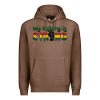 Chestnut My history is strong Premium Hoodie - FaDigitalArtStudio