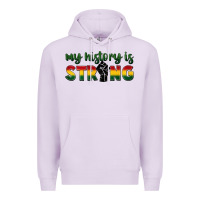 Lilac My history is strong Premium Hoodie - FaDigitalArtStudio