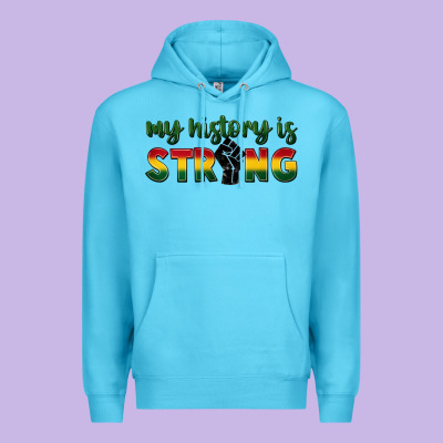 My History Is Strong Premium Hoodie Designed By Fadigitalartstudio
