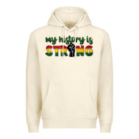 Sandshell My history is strong Premium Hoodie - FaDigitalArtStudio
