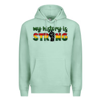 Seafoam My history is strong Premium Hoodie - FaDigitalArtStudio