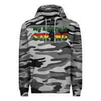 Slate Camo My history is strong Premium Hoodie - FaDigitalArtStudio