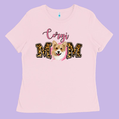 Corgi Mom Ladies Tee Designed By Jasminsmagicworld