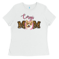 White Corgi Mom Ladies Tee - Jasminsmagicworld