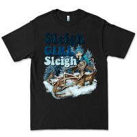Black sleigh girl sleigh skeleton Premium Tee - NancyCooperArtShop