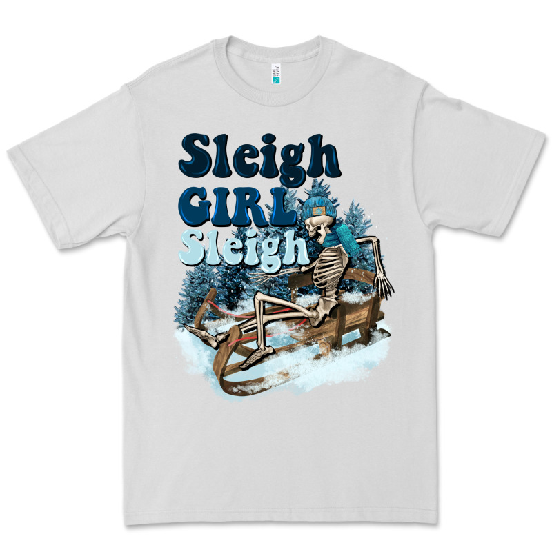 Sleigh Girl Sleigh Skeleton Premium Tee by NancyCooperArtShop | Teevron