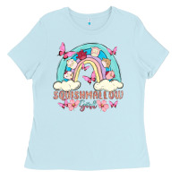 Baby Blue squish girl Ladies Tee - MaliasSmallBusiness