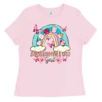 Bubblegum Pink squish girl Ladies Tee - MaliasSmallBusiness
