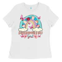 White squish girl Ladies Tee - MaliasSmallBusiness
