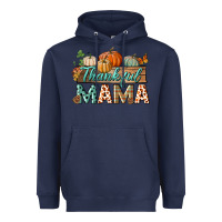 Navy thankful mama Heavyweight Hoodie - BundleAndBundleShop