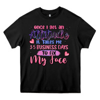 Black once i get an attitude Heavy Core Tee - MaliasSmallBusiness