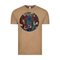 Vintage Coffee Black Angus Calf Christmas Vintage Tee - RanaPortraitStore