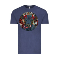 Vintage Denim Black Angus Calf Christmas Vintage Tee - RanaPortraitStore
