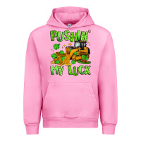 Fuchsia Pink pushin' my luck Urban Hoodie - Artiststas