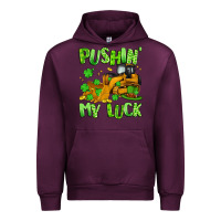Mauve Wine pushin' my luck Urban Hoodie - Artiststas