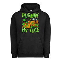 Pigment Black pushin' my luck Urban Hoodie - Artiststas