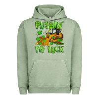 Pigment Oil Green pushin' my luck Urban Hoodie - Artiststas