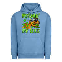 Pigment Pebble Blue pushin' my luck Urban Hoodie - Artiststas