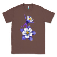 Chestnut Colorado Rocky Mountain Columbine Flower Classic Tee - RanaPortraitStore