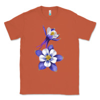 Copper Colorado Rocky Mountain Columbine Flower Classic Tee - RanaPortraitStore