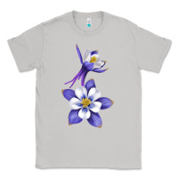 Moon Dust Colorado Rocky Mountain Columbine Flower Classic Tee - RanaPortraitStore