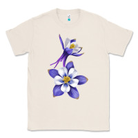 Natural Colorado Rocky Mountain Columbine Flower Classic Tee - RanaPortraitStore