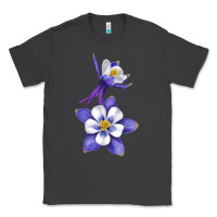 Smoke Colorado Rocky Mountain Columbine Flower Classic Tee - RanaPortraitStore