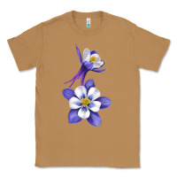 Toasted Coconut Colorado Rocky Mountain Columbine Flower Classic Tee - RanaPortraitStore