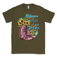 Army Green Blame It All On My Roots Classic Tee - JahusDesignShop