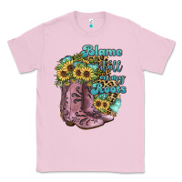 Bubblegum Pink Blame It All On My Roots Classic Tee - JahusDesignShop