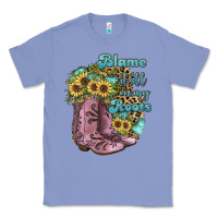 Colony Blue Blame It All On My Roots Classic Tee - JahusDesignShop