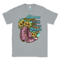 Heather Grey Blame It All On My Roots Classic Tee - JahusDesignShop