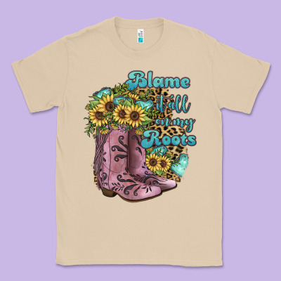 Blame It All On My Roots Classic Tee Designed By Jahusdesignshop